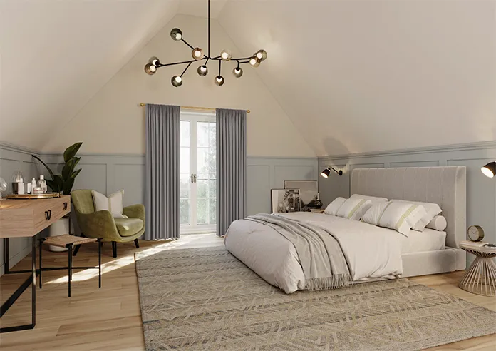 Shima Faux Silk, Platinum Curtains