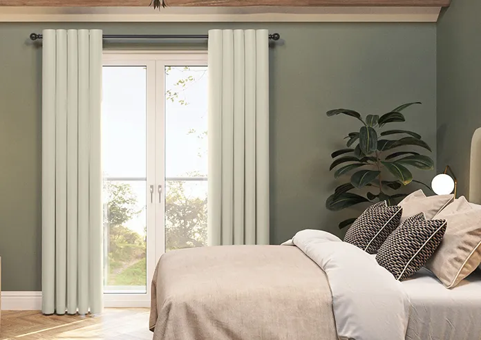 Soft Chevron Cream Curtains