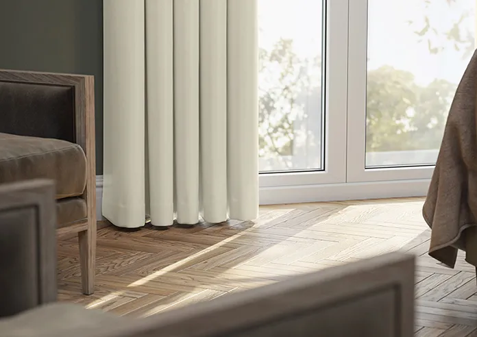 Soft Chevron Cream Curtains