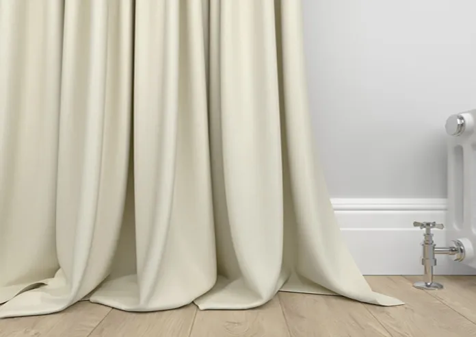 Soft Chevron Cream Curtains